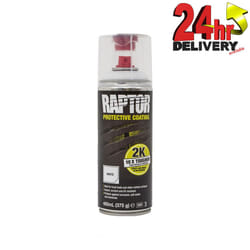U-POL Raptor 2K Protective Coating White Aerosol 400ml