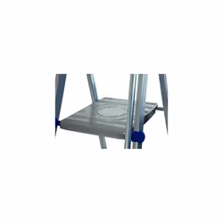 Werner 7050618L Workstation Stepladder-6 Tread, Silver, One Size