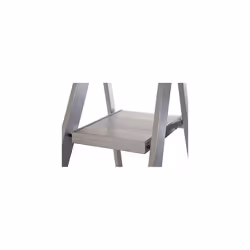 Werner 7151018 MasterTrade Platform Stepladder 10 Tread, Silver, One Size