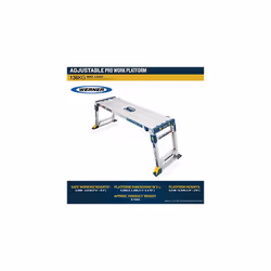 Werner 79023 Adjustable Pro Work Platform Work & Access, Silver, One Size
