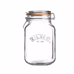 Kilner Square Clip Top Jar 1.5ltr | Kilner Preservation Jar, Kilner Storage Jar