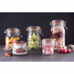 Kilner 0025.494 Cliptop Round Jar 3 Litre, Glass, 3 L