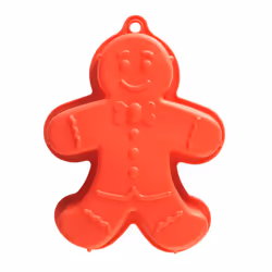 Mason Cash Bakeware Large Red Silicone Cake Mould Gingerbread Man Cat Dog - Gingerbread Man