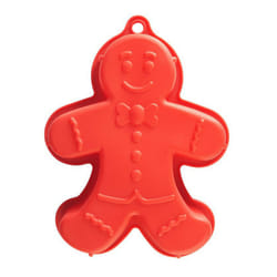 Mason Cash Bakeware Large Red Silicone Cake Mould Gingerbread Man Cat Dog - Gingerbread Man