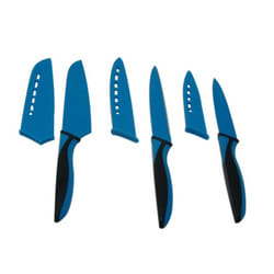 Mason Cash 3 Piece Non Stick Kitchen Knife Starter Set - Blue