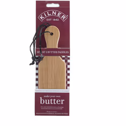 Kilner Paddles for Homemade Butter, Wood, Copper Black