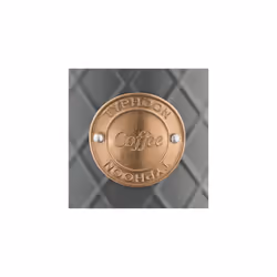 Typhoon Living Lid Coffee Storage Tin, Grey/Copper
