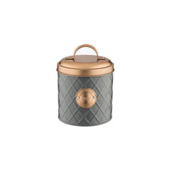 Typhoon Living Lid Sugar Storage Tin, Grey/Copper