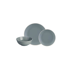 Mason Cash Collection Fine Stoneware Dinner Set, Ceramic, Grey, 29 x 29 x 22 cm