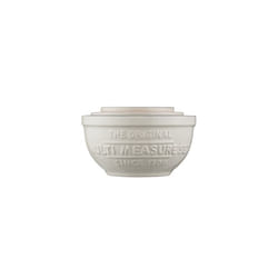 Mason Cash Innovative Kitchen Stoneware Nesting Measuring Cups, Set of 3, White / Grey / Pink