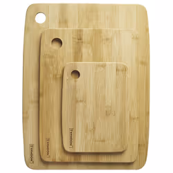 Typhoon Living Wood Chopping Boards Set of 3 Piece Brown