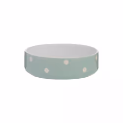 Mason Cash Dot Dog Bowl - 18cm, Sage