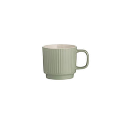 Mason Cash 2002.103 Embossed Line Grey Mug, Porcelain