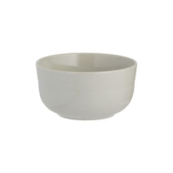 World Foods Grey Minimalist Rice Asian Bowl Stoneware Ceramic Food Serveware