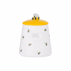 Ceramic Sweet Bee Coffee Storage Kitchen Jar Canister Container Airtight Lid