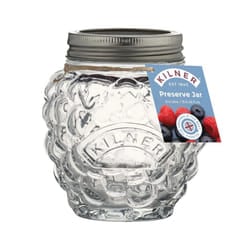 Kilner 0.4L Preserve Glass Jar Berry Fruit Design Airtight Screw Top Jam Storage