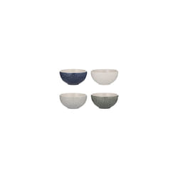 Nautical Set of 4 Prep Bowls, Grey