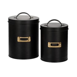 Typhoon Otto Kitchen Storage Canisters Set of 2 - Black