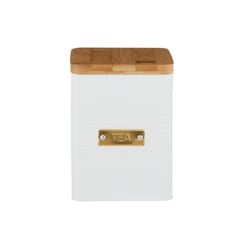 Typhoon Otto Square Drinks Tea/Coffee/Sugar Storage Canister - White - Tea