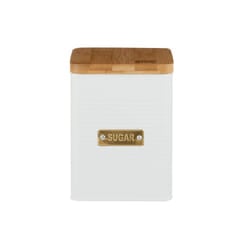 Typhoon Otto Square Drinks Tea/Coffee/Sugar Storage Canister - White - Sugar