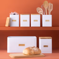 Typhoon Otto Square Bread Bin - White