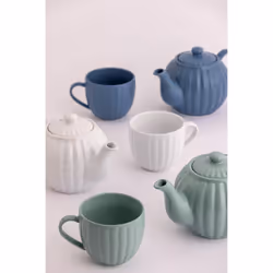 Price & Kensington 110 cl  Luxe 6 Cup Stoneware Teapot  White