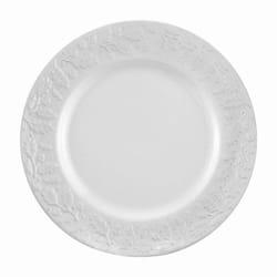Stoneware Dinner Plate Cream Glaze Acorn Crockery 27cm Dining Serving Dish Round