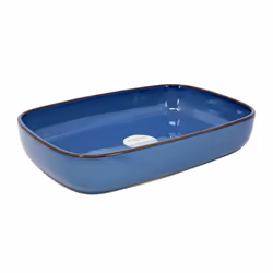 Rectangle Baking Oven Dish 32cm Stoneware Reactive Glaze Blue 2-Litres Oven Safe