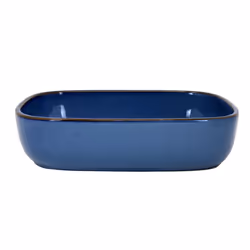 Rectangle Baking Oven Dish 23cm Stoneware Reactive Glaze Blue 1.2L Oven Safe