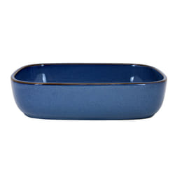 Rectangle Baking Oven Dish 23cm Stoneware Reactive Glaze Blue 1.2L Oven Safe