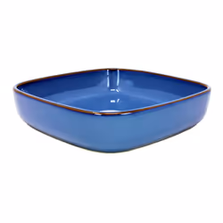 Square Baking Oven Dish 25cm Stoneware Reactive Glaze Blue 1.8-Litre Oven Safe