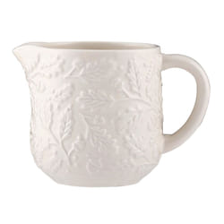 Ceramic Milk Jug Cream Glaze Acorn 300ml Frothing Pitcher Handheld Container Jug