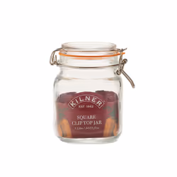 Kilner Clip Top Square Glass Transparent