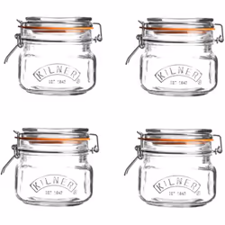 Kilner 0025.541A Cliptop Jars, Glass