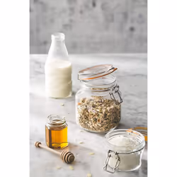 Kilner 0025.542A Cliptop Jars, Glass