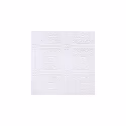 Brewster RD80000 Anaglypta Paintable Scroll In Square Tiles Wallpaper, 21-Inch by 396-Inch, White