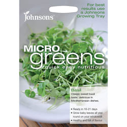 Johnsons Easy Nutritious Salad Vegetable Micro Greens Basil Seeds