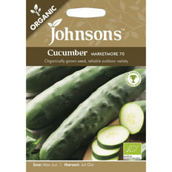 Johnsons Organic Vegetable Cucumber Marketmore 70 Seeds