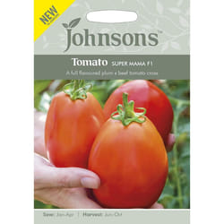 Johnsons Home Grown Vegetables Tomato Super Mama F1 Seeds