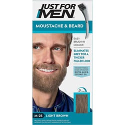 Just For Men M25 Moustache and Beard Facial Hair Color Light Brown