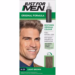Just For Men Original Formula Hair Dye Light Brown  H25 Olive Oil & Vitamin E