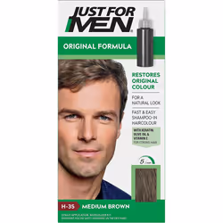 Just For Men Original Formula Hair Dye Medium Brown H35 Olive Oil & Vitamin E