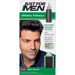 Just For Men Original Formula Hair Dye Real Black H55 With Olive Oil & Vitamin E