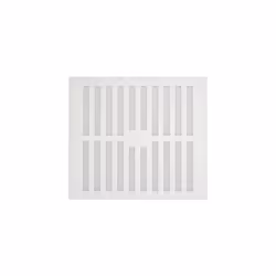 Map White Adjustable 'Hit & Miss' Vent (with Fixed Flyscreen) Opening Size: 9" x 9" - 229 x 229mm [909]