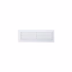 Map White Louvred Vent (with Fixed Flyscreen) Opening Size: 9" x 3" - 229 x 76mm [923-02]