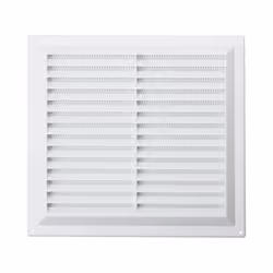 Hardware 929-02 Plastic Louvre Vents, White, 9" x 9"