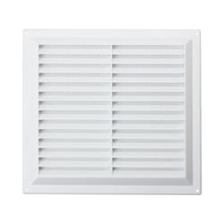 Hardware 929-02 Plastic Louvre Vents, White, 9" x 9"