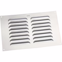 Map Louvred Aluminium Vents - Silver Opening Size: 9" x 6" - 229 x 152mm [956-31]