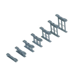 Hornby 00 Gauge Inclined Piers (Set of 7)