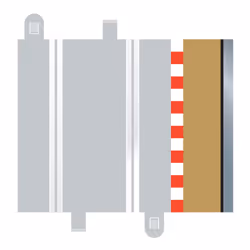 SCALEXTRIC C8223 4x Straight Sport Borders Barriers